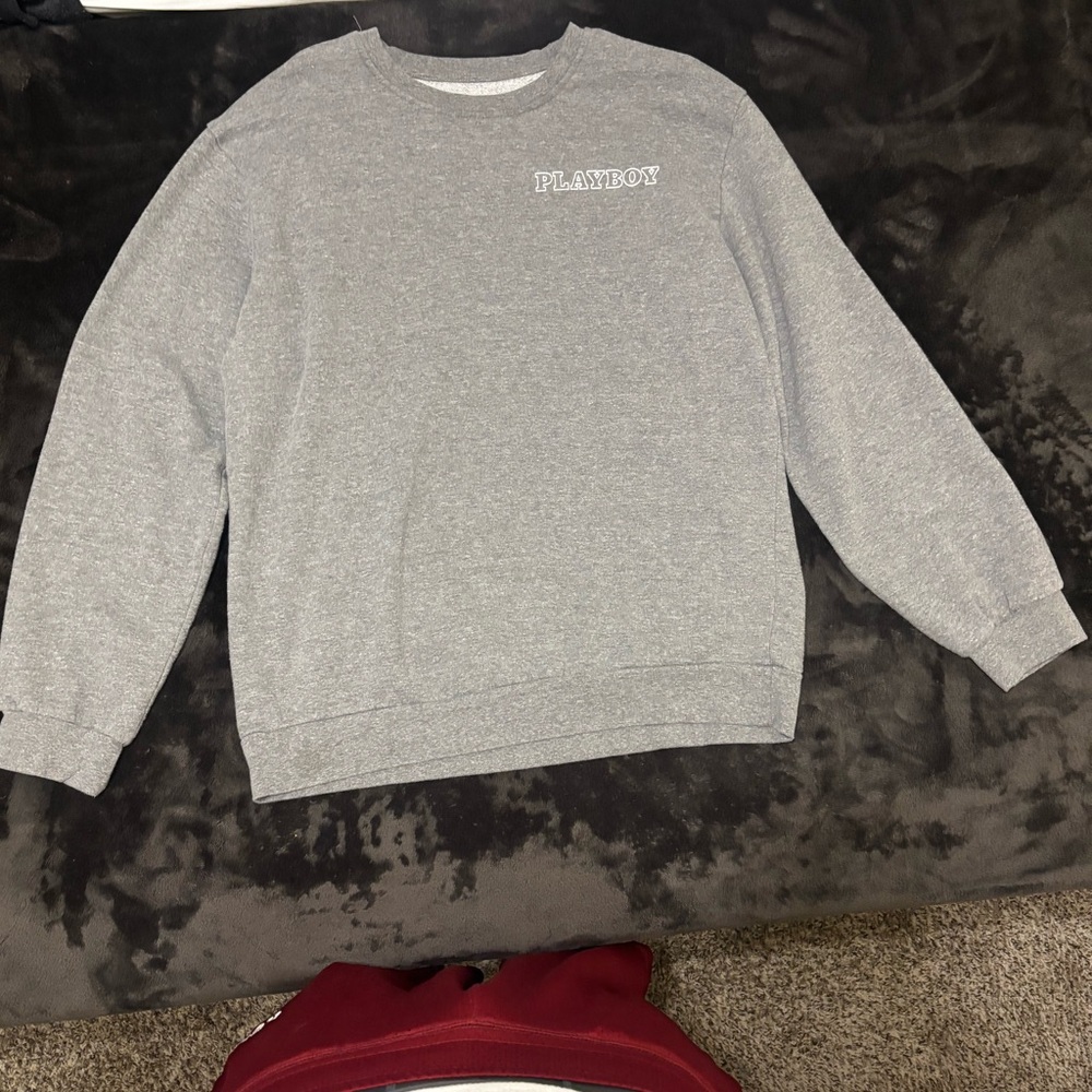 Grey Playboy crewneck sweatshirt size xl
Will work price